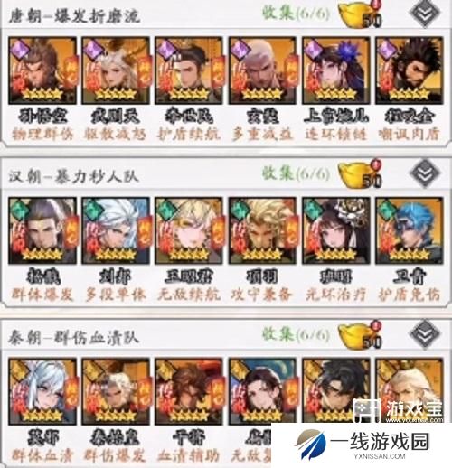 春秋奇玄后期阵容推荐攻略