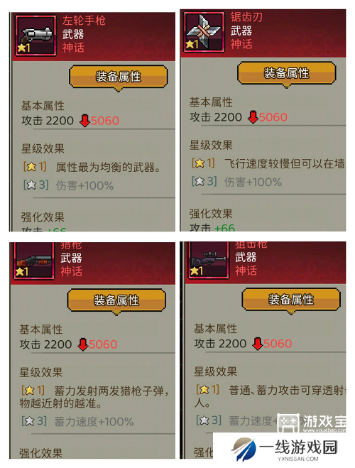 超能防御武器介绍一览