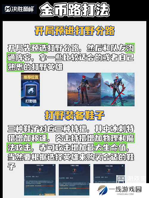决胜巅峰新玩家打野教学攻略