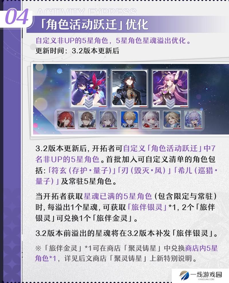 崩坏星穹铁道3.2更新 非UP五星自定义功能讲解