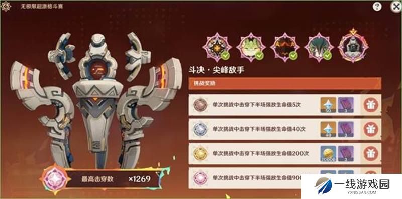 原神无极限超激格斗赛攻略 第五天高难关卡打法