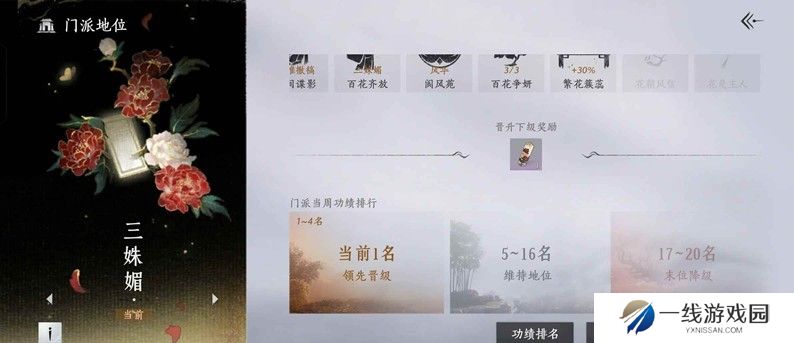 燕云醉花阴门派刷功绩 三姝媚升四合香简单攻略